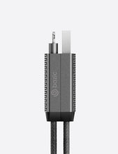 Load image into Gallery viewer, Bazic GoCharge AluCable 100CM USB-C + Lightning + USB-A (1meter)
