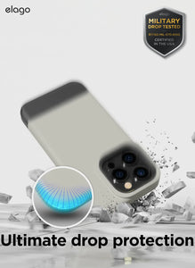 Elago  Glide Case for iPhone (14 PRO MAX) - Stone-Dark Gray