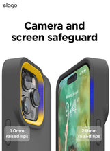 Load image into Gallery viewer, Elago  Glide Case for iPhone (14 PRO MAX)-Dark Gray/Yellow
