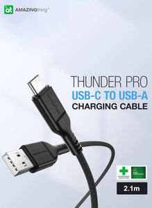 Amazing Thing USB-C to USB-A Cable Thunder PRO - Black