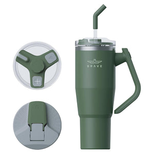 Brave TempGuard Travel Mug Thermal Tumbler Hot & Cold Retention 950ml/32oz