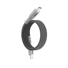 Load image into Gallery viewer, BluPebble PowerFlow Magnetic USB-C to USB-C Cable 3.3ft 60W -1m/Grey
