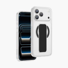 Load image into Gallery viewer, KEEPHONE STANTA Leather Grip &amp; Foldable Stand MagSafe iPhone 17 Pro Max Case
