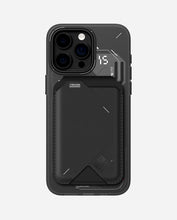 Load image into Gallery viewer, Aulumu A15 Semi-Translucent Frosted Case |MagSafe Compatible for Iphone 15 Pro Max- Black
