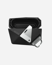 Load image into Gallery viewer, Aulumu A09 Geometric Case for AirPods Pro Series | Lock &amp; Lanyard |Black
