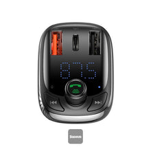 Load image into Gallery viewer, Baseus Transmitter FM TWS T-Typed S-13 (PPS Fast Charger Edition) Black
