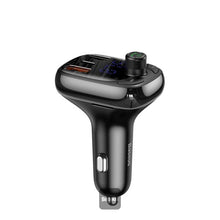 Load image into Gallery viewer, Baseus Transmitter FM TWS T-Typed S-13 (PPS Fast Charger Edition) Black
