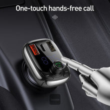 Load image into Gallery viewer, Baseus Transmitter FM TWS T-Typed S-13 (PPS Fast Charger Edition) Black
