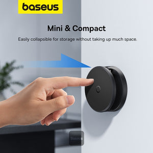 Baseus MagPro Foldable Magnetic Phone Holder 360° Rotatable Adjustable Arm Wall-Mounted Stand - Black