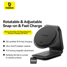 Load image into Gallery viewer, Baseus PrimeTrip Series C02 Mega Magnetic Wireless 15W  Charging Car Mount
