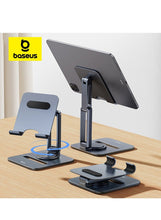 Load image into Gallery viewer, Baseus Desktop Biaxial 360° Rotatable Tablet Stand | Adjustable Aluminum Holder - Grey
