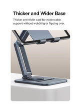 Load image into Gallery viewer, Baseus Desktop Biaxial 360° Rotatable Tablet Stand | Adjustable Aluminum Holder - Grey
