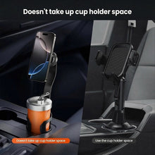 Load image into Gallery viewer, BRAVE BHL-58 Magnetic Cup Holder Phone Mount with N52 Magnets | 360° Rotation &amp; Adjustable Base | Universal Car Smartphone Holder – Black
