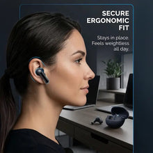 Load image into Gallery viewer, BRAVE E-33 Orbit Pro TWS Earbuds Bluetooth 6.0 ANC ENC | Deep Bass Gaming Earphones | 18H Playtime | Touch Control | Sweatproof - Black
