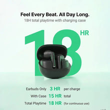 Load image into Gallery viewer, BRAVE E-34 Orbit Wireless Earphones Bluetooth 6.0 | TWS Earbuds with Slide Volume Control | Deep Bass | 18H Playtime &amp; Mic - Black
