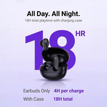 Load image into Gallery viewer, BRAVE E-35 NanoPods TWS Earbuds Bluetooth 6.0 | 13mm Deep Bass | 18H Playtime | Touch Control Wireless Earphones - Black
