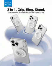 Load image into Gallery viewer, BRAVE BG-04 MagGrip 3-in-1 Magnetic Phone Grip &amp; Kickstand With N55 Magnets | 360° Rotating Double Ring Stand | MagSafe Compatible
