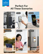 Load image into Gallery viewer, BRAVE BG-04 MagGrip 3-in-1 Magnetic Phone Grip &amp; Kickstand With N55 Magnets | 360° Rotating Double Ring Stand | MagSafe Compatible

