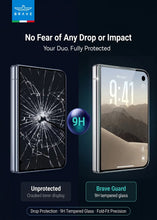 Load image into Gallery viewer, BRAVE Guard iPhone Duo Tempered Glass Screen Protector | 9H HD | Full Screen Coverage | Scratch Resistant | Bubble-Free Installation Kit - Clear
