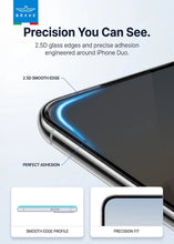 Load image into Gallery viewer, BRAVE Guard iPhone Duo Screen Protector | 9H Tempered Glass | 160° Anti-Spy Filter | HD Clear | Scratch Resistant - Privacy

