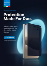 Load image into Gallery viewer, BRAVE Guard iPhone Duo Screen Protector | 9H Tempered Glass | 160° Anti-Spy Filter | HD Clear | Scratch Resistant - Privacy
