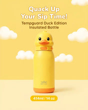 Load image into Gallery viewer, BRAVE TempGuard Fun Sip Kids Water Bottle 414ml | Insulated Stainless Steel Flask | Straw Lid with Safety Lock - Yellow
