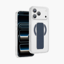 Load image into Gallery viewer, KEEPHONE STANTA Leather Grip &amp; Foldable Stand MagSafe iPhone 17 Pro Max Case
