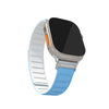 Blupebble Silicone Reversible Magnetic Strap(49/45/44/42mm) - Matherhorn- Blue/White