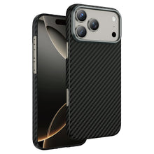 Load image into Gallery viewer, KEEPHONE KEVLAR DIAGO 100% Aramid Fiber MagSafe iPhone 17 Pro Max Case - Black
