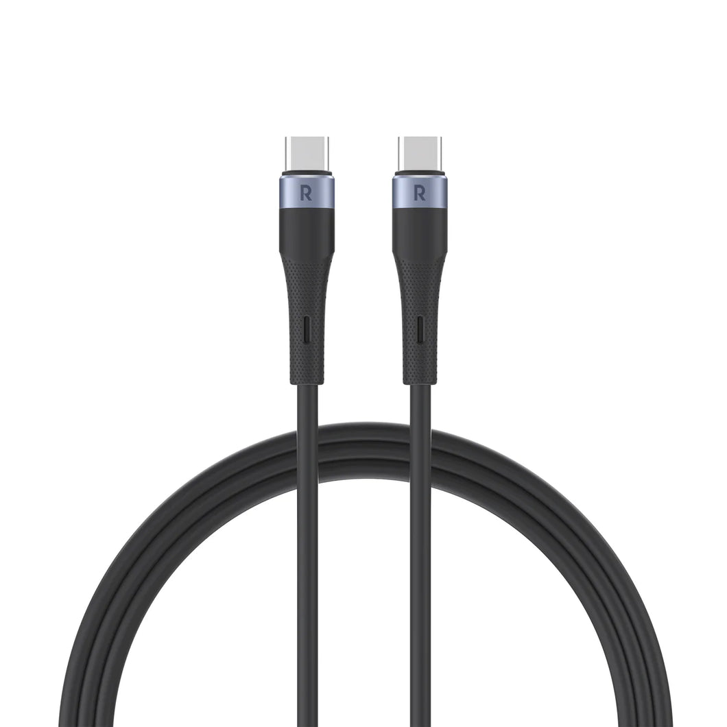 RAVPOWER Charge & Sync 60W Silicone USB-C to USB-C Cable 1.2M
