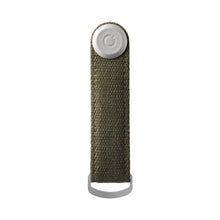 Load image into Gallery viewer, Orbitkey Canvas Key Organizer Olive with Olive Stitching
