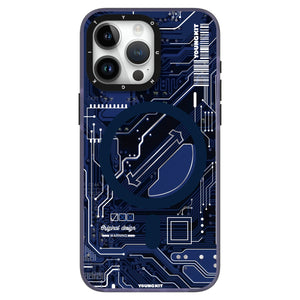 Youngkit Futuristic Circuit Magsafe iPhone  15 Pro