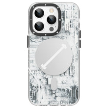 Load image into Gallery viewer, Youngkit Futuristic Circuit Magsafe iPhone 13 Pro  Case-White
