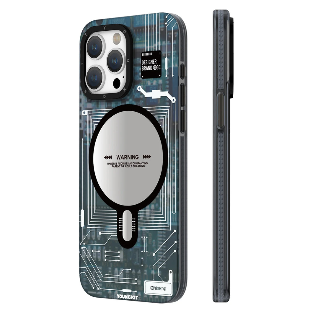 Youngkit Futuristic Circuit Magsafe iPhone  15 Pro