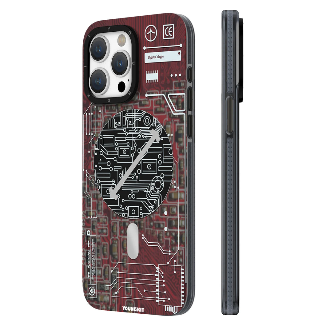 Youngkit Futuristic Circuit Magsafe iPhone  15 Pro Max