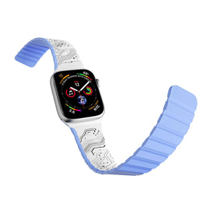 Youngkit Futuristic Circuit Silicone Magnetic Apple Watch Band