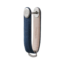 Load image into Gallery viewer, Orbitkey Canvas Key Organizer Navy with Navy Stitching
