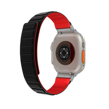 Load image into Gallery viewer, Blupebble Silicone Reversible Magnetic Strap(49/45/44/42mm) - Averau- Red/Black
