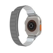 Load image into Gallery viewer, Blupebble Silicone Reversible Magnetic Strap(49/45/44/42mm) - Marmolada- Gray/White
