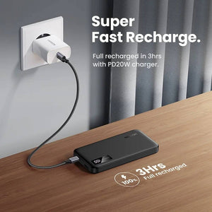 UGREEN 10000mAh Black PD 20W Fast Charging Portable Power Bank