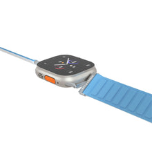 Load image into Gallery viewer, Blupebble Silicone Reversible Magnetic Strap(49/45/44/42mm) - Matherhorn- Blue/White
