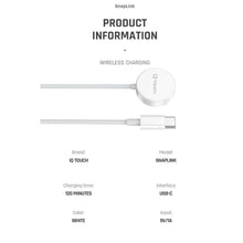 Load image into Gallery viewer, IQ Touch SnapLink Apple Watch Charger with 1 Meter USB-C interface
