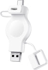 NEWDERY Portable Apple Watch Charger- White