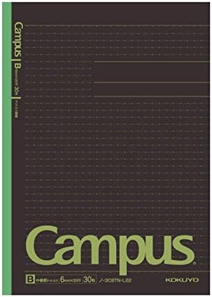 Kokuyo Campus Notebook Size B5 6mm Dotted Rule 30 Sheets - Dark
