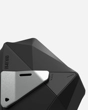 Load image into Gallery viewer, Aulumu A09 Geometric Case for AirPods Pro Series | Lock &amp; Lanyard |Black
