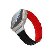 Load image into Gallery viewer, Blupebble Silicone Reversible Magnetic Strap(49/45/44/42mm) - Averau- Red/Black
