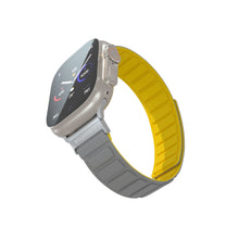 Load image into Gallery viewer, Blupebble Silicone Reversible Magnetic Strap(49/45/44/42mm) - Cinque Torri- Gray/Yellow
