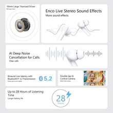 Load image into Gallery viewer, OPPO Enco Buds 2 True Wireless Earbuds with Mic &amp; AI Noise Cancellation For Calls - White
