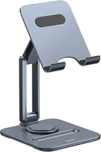 Load image into Gallery viewer, Baseus Desktop Biaxial 360° Rotatable Tablet Stand | Adjustable Aluminum Holder - Grey
