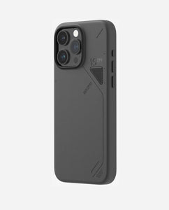 Aulumu A15 Vegan Leather Case  | Cooling Window |Magsafe| for iPhone 15 Pro- Black